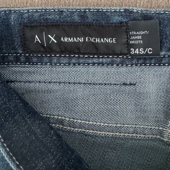 Armani Exchange Dark Blue Straight Jeans - Picture 6 of 6